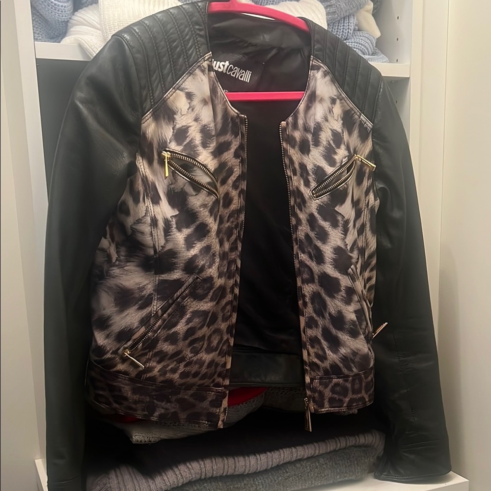 Just Cavalli Women's Leopard Print Jacket
